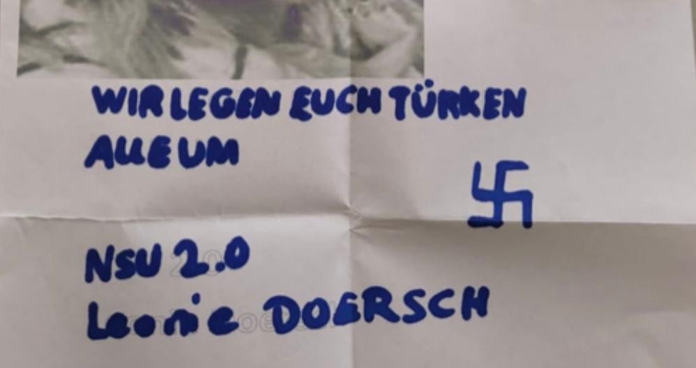 Almanya’da camiye ırkçı tehdit mektubu
