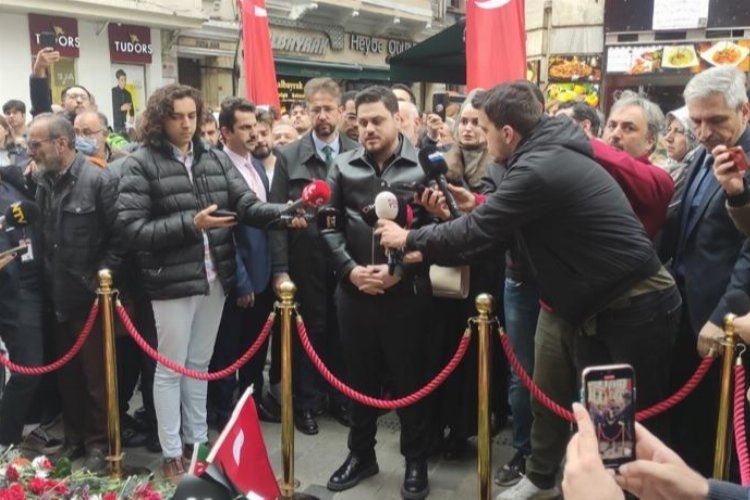 Bağımsız Türkiye Partisi lideri Hüseyin Baş Taksim'de