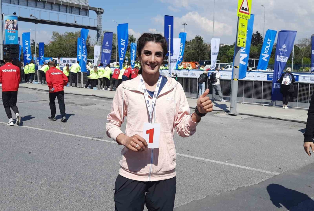 Depreme kampta yakalanan Yayla Gönen yarı maratonda birinci oldu
