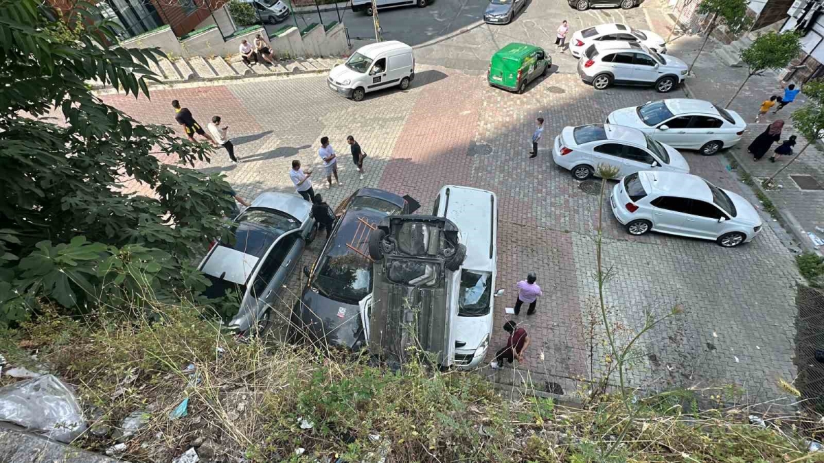 İstanbul’da feci kaza: Araç kullanmayı öğrenirken, pedalları karıştırdı 10 metreden aşağıya uçtu
