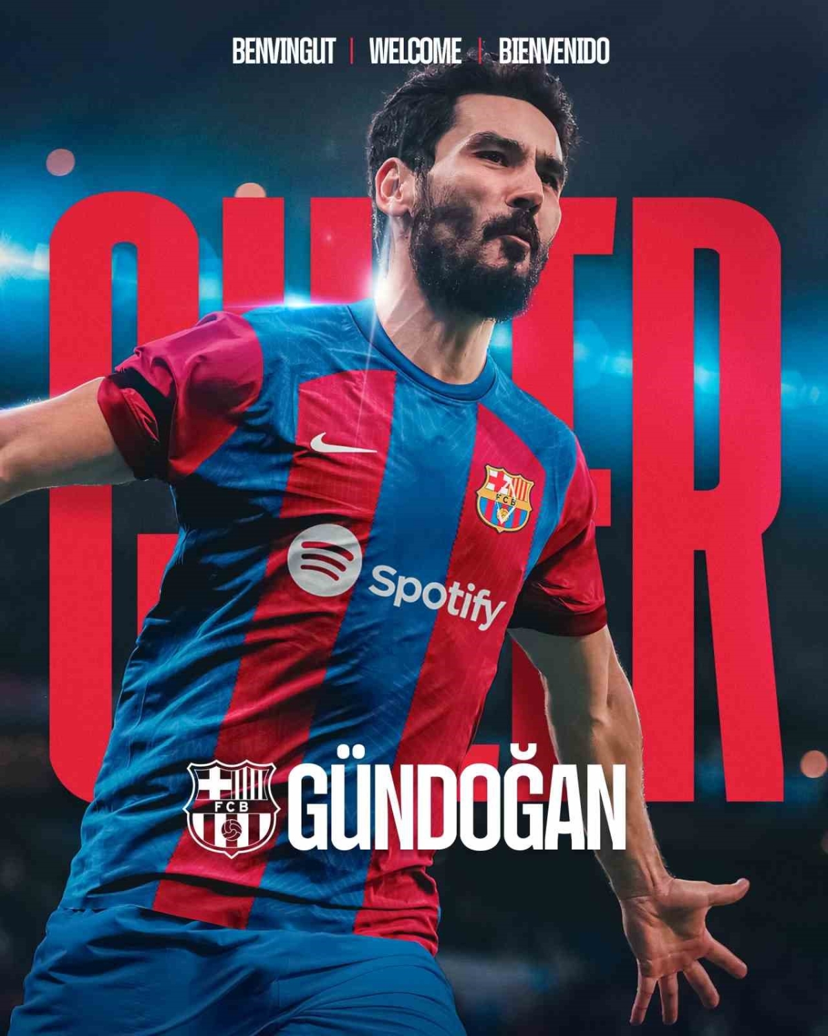 Barcelona, Türk asıllı Alman futbolcu İlkay Gündoğan’ı kadrosuna kattığını açıkladı.
