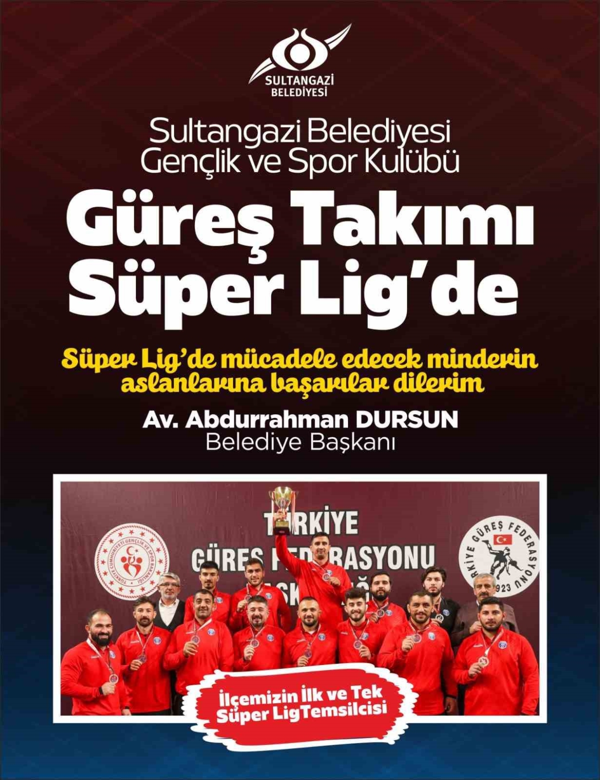 Sultangazi Güreş Takımı bu kez Türkiye Serbest Güreş Süper Ligi’nde ter dökecek
