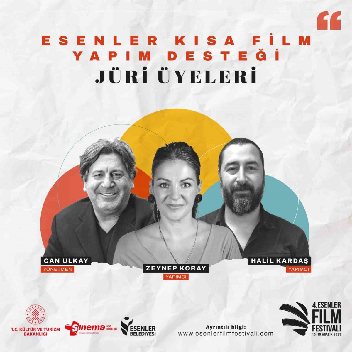 4. Esenler Film Festivali kısa film yapım desteği jürileri açıklandı
