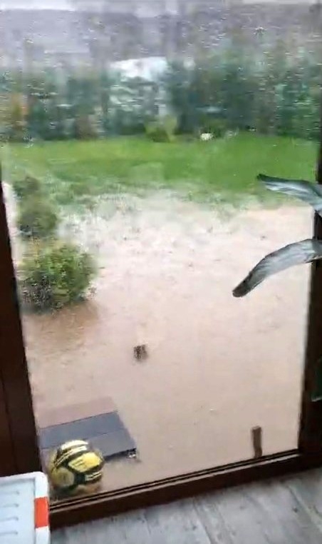 Beykoz Riva’da aşırı yağıştan dolayı evleri su bastı
