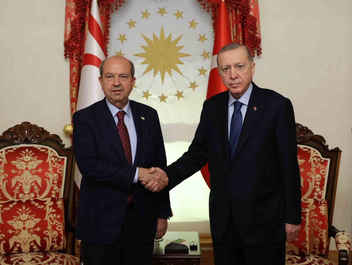 Cumhurbaşkanı Erdoğan, KKTC Cumhurbaşkanı Tatar ile görüştü
