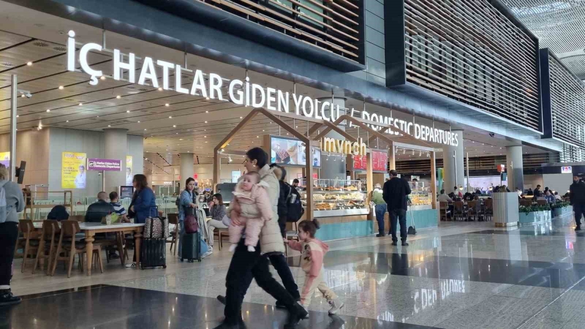 İstanbul Havalimanı’nda ara tatili yoğunluğu
