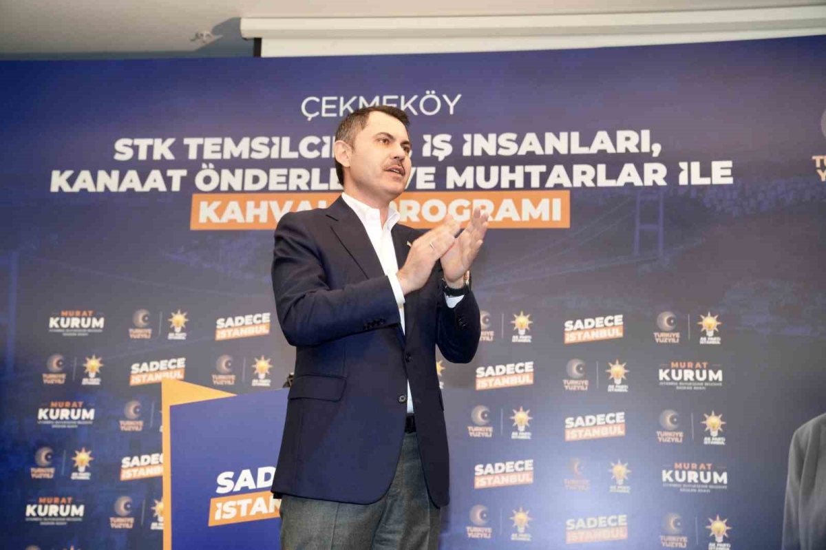 Murat Kurum: “Çekmeköy’ün iki yakasını tamamen birleştirip 12 bin metrekare bir meydan kazandıracağız”

