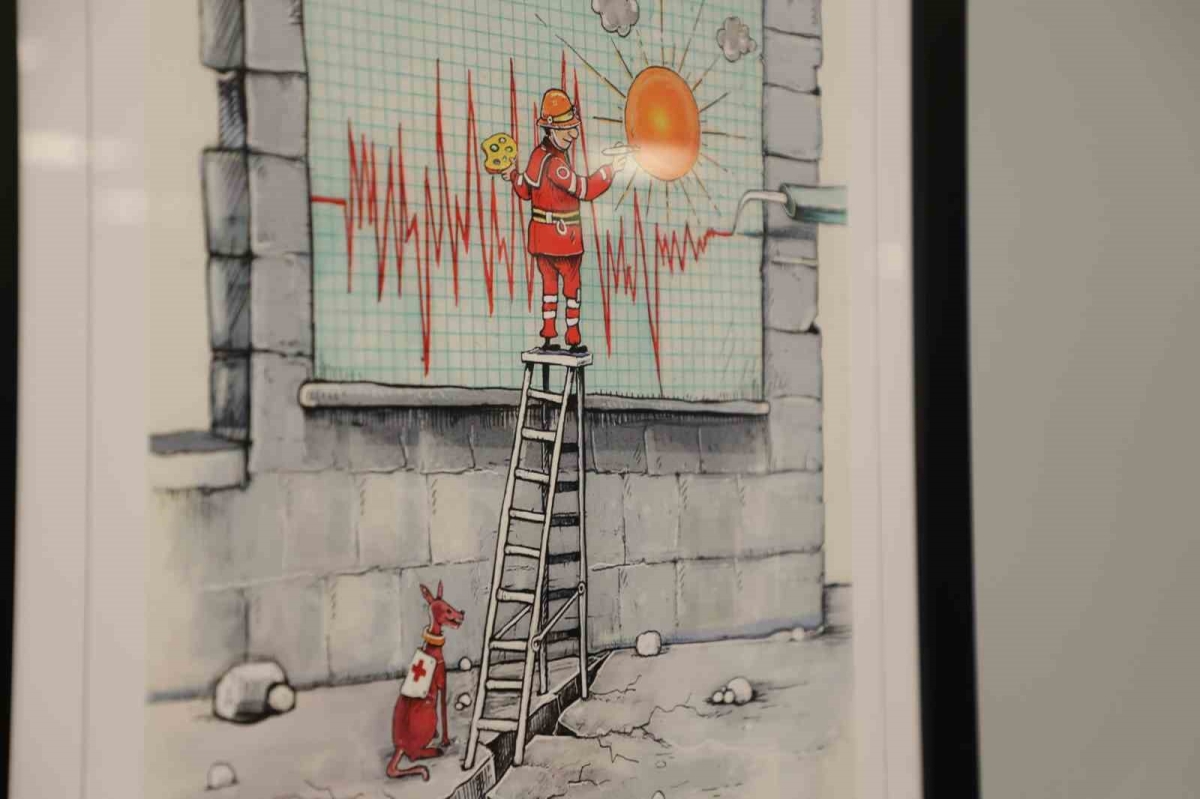 Esenler’de uluslararası sanatçılar depremi çizgilerle anlattı
