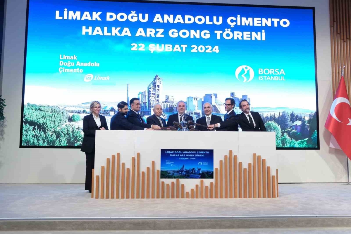 Borsa İstanbul’da gong Limak Doğu Anadolu Çimento için çaldı
