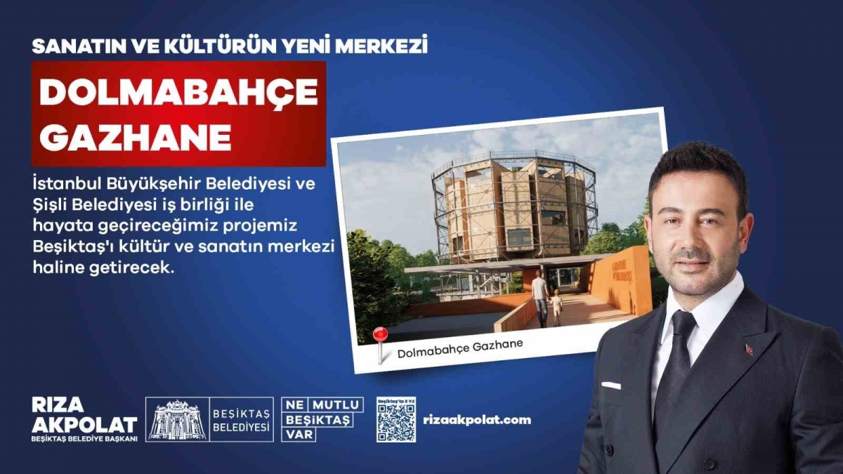 Beşiktaş’ta sanatın ve kültürün yeni merkezi Dolmabahçe Gazhane olacak
