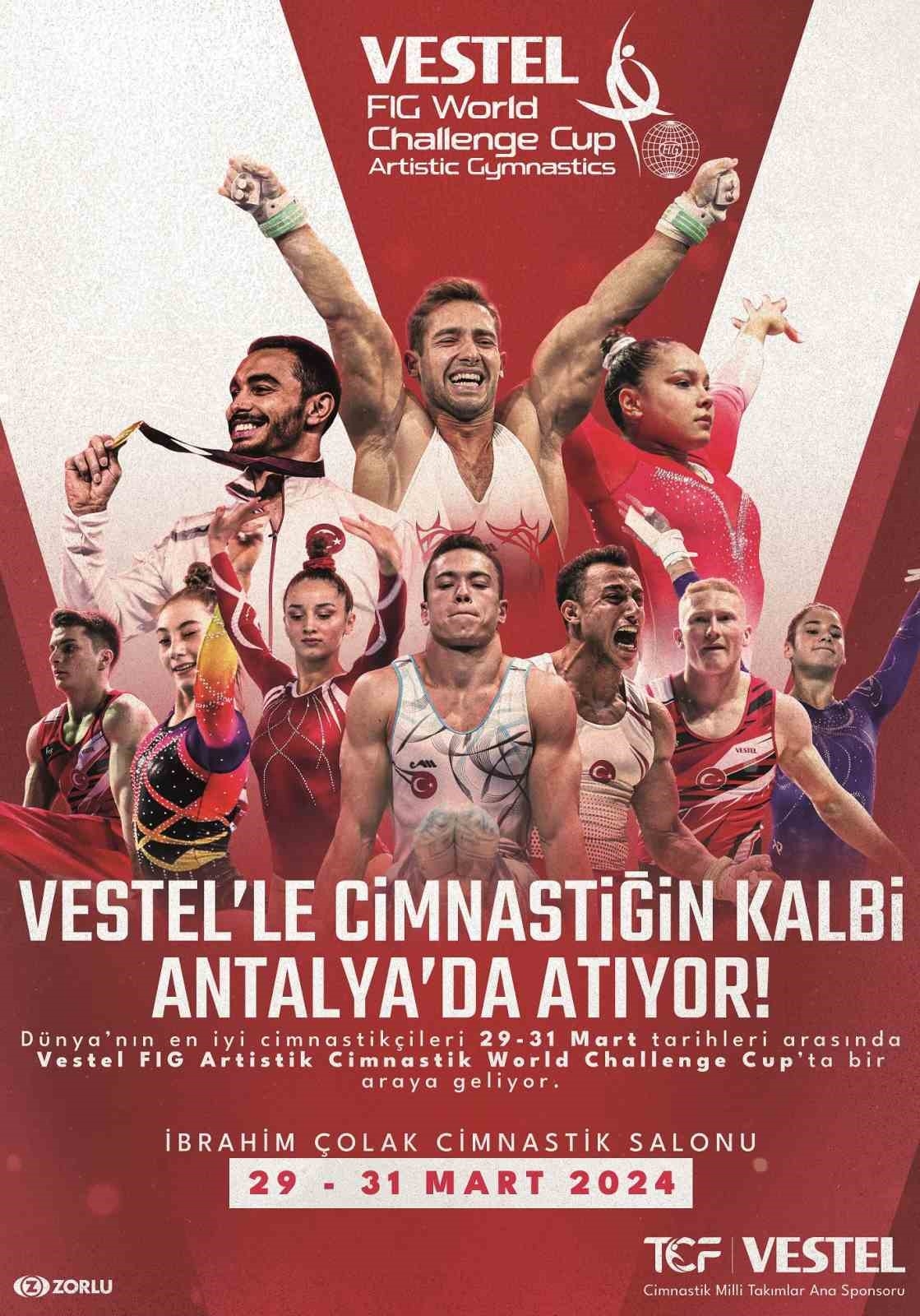 Vestel, FIG Artistic Gymnastics World Challenge Cup’ın isim sponsoru oldu
