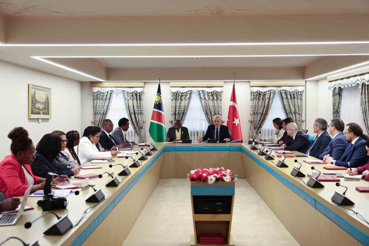 TBMM Başkanı Kurtulmuş, Namibya Ulusal Meclisi Başkanı Katjavivi ile bir araya geldi
