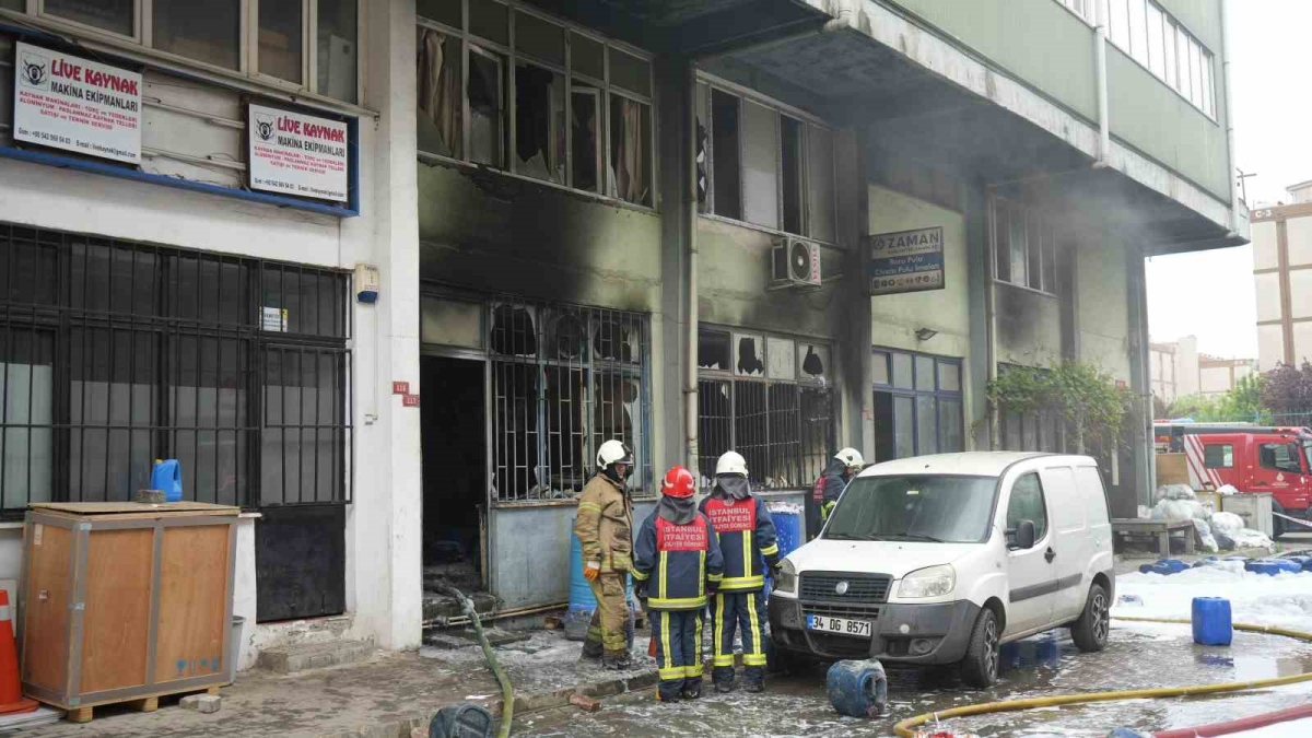 Dersan Koop Sanayi Sitesi’nde yangın çıktı: 1 yaralı
