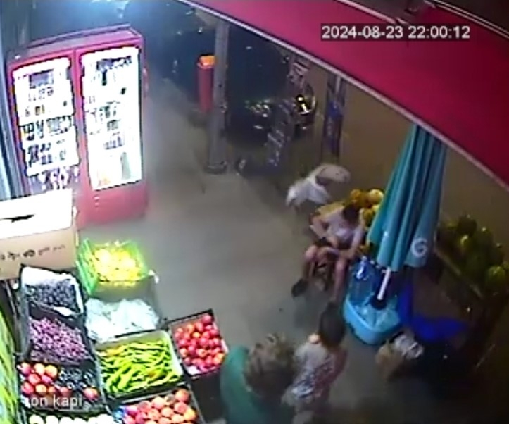 Sultangazi’de boğazında yemek kalan martı adeta yardım istedi
